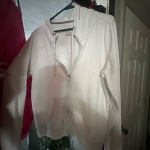 Sonoma white Cream Zip-Up Hoodie